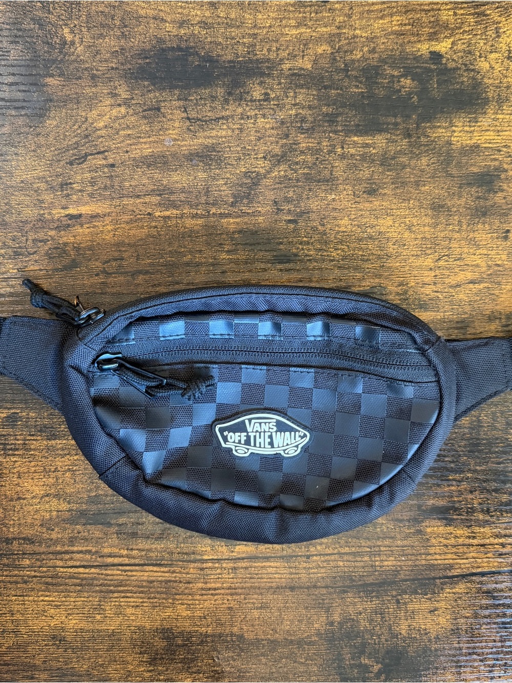 Vans Black Checkerboard Waist Bag Fanny Pack